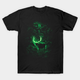 Deer In The Forest - Glowing Antlers T-Shirt